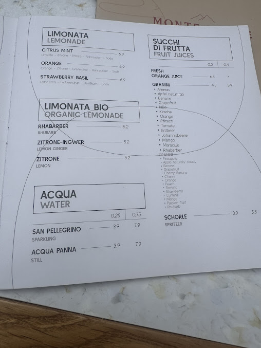 Menu Monte Mente Restaurant - 7