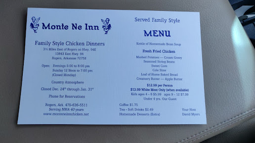 Menu Monte Ne Inn Chicken - 4