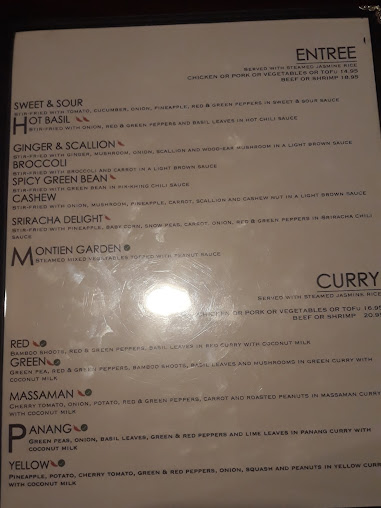 Menu Montien Thai Restaurant - 0