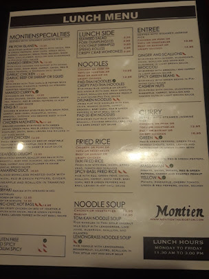 Menu Montien Thai Restaurant - 2