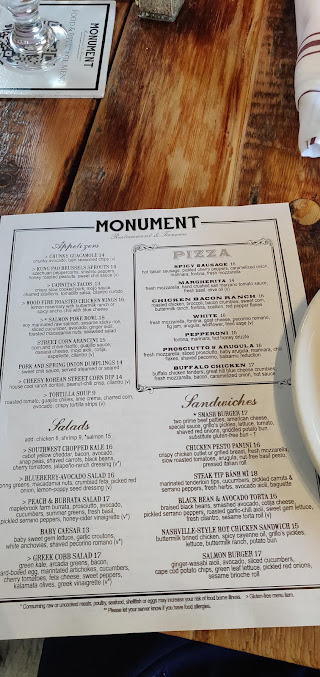 Menu Monument Charlestown Restaurant & Tavern - 9