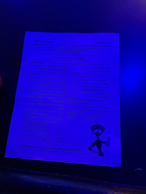 Menu Moon Tavern & Entertainment Complex - 2