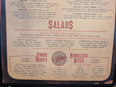 Menu Moonrunners Saloon - South Garner - 4