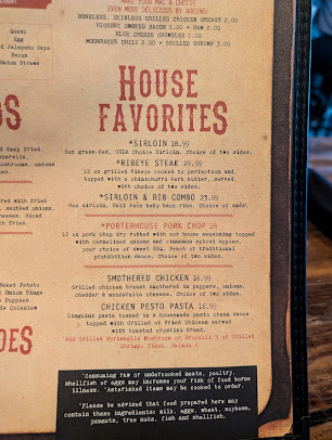 Menu Moonrunners Saloon - South Garner - 9