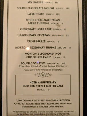 Menu Morton's The Steakhouse - 1
