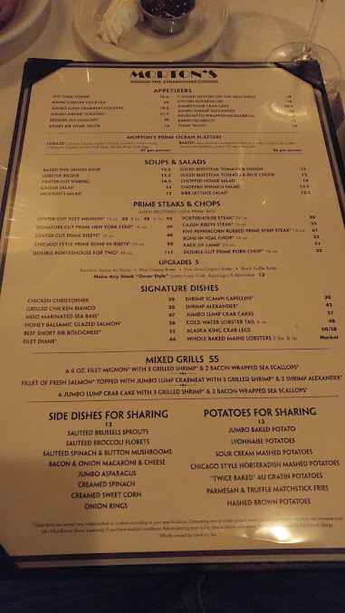 Menu Morton's The Steakhouse - 5