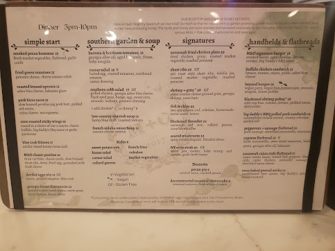Menu Moss Oak Savannah Eatery - 3