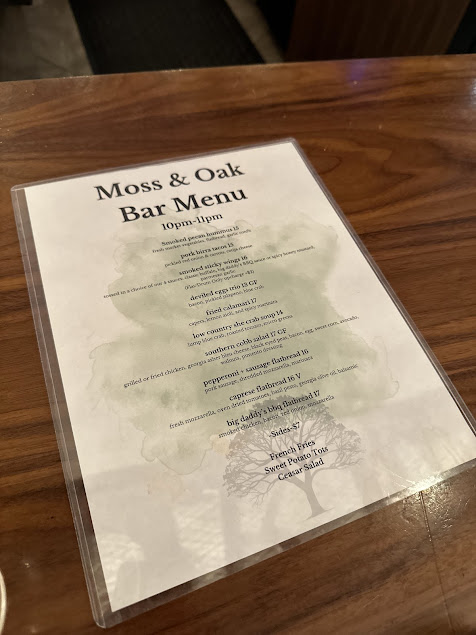 Menu Moss Oak Savannah Eatery - 8