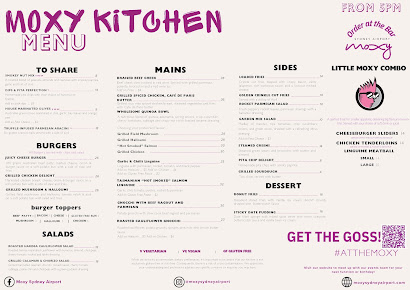 Menu Moxy Kitchen & Bar Moxy - 2