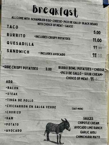 Menu Mr. Burro Breakfast + Coffee - 6