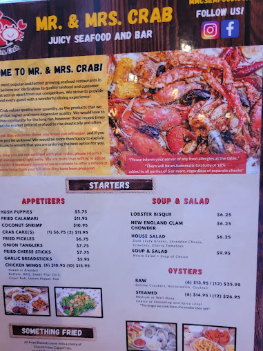 Menu Mr Mrs Crab Obt - 2