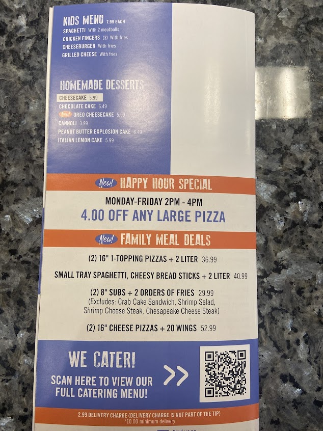 Menu Mr Ys Pizza N Fries - 0