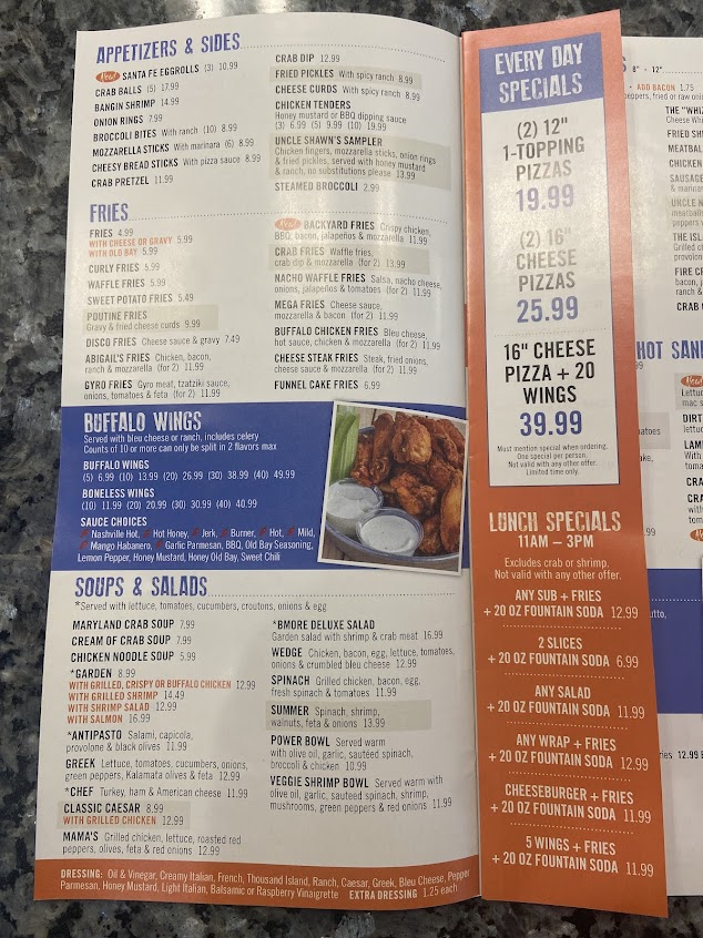 Menu Mr Ys Pizza N Fries - 3