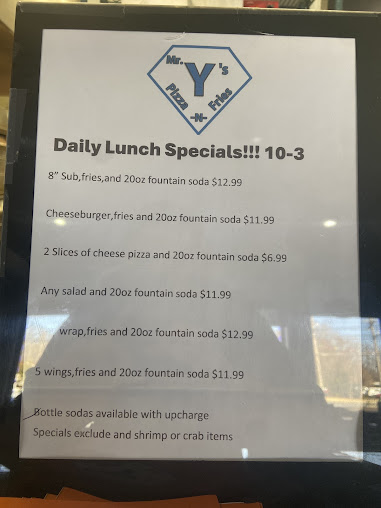 Menu Mr Ys Pizza N Fries - 5
