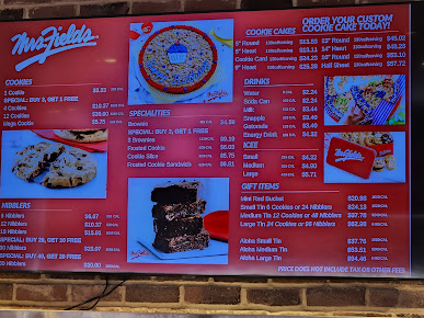 Menu Mrs Fields Cookies - 2