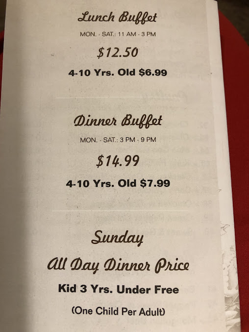 Menu Mulan's - 0