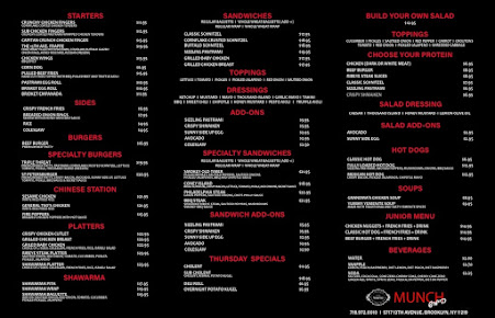 Menu Munch Heimish - 0
