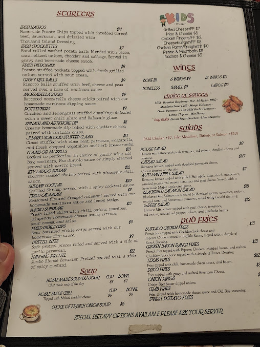 Menu Murph's Hideaway - 0