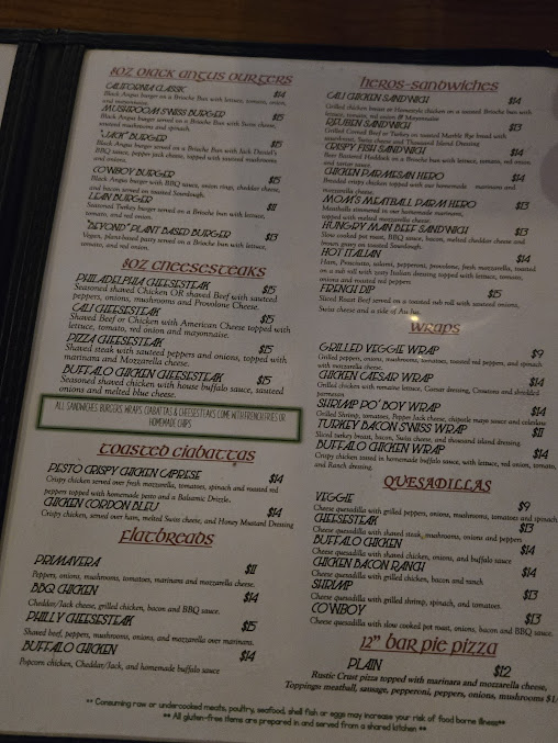 Menu Murph's Hideaway - 2
