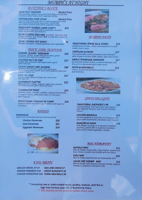 Menu Murph's Hideaway - 8