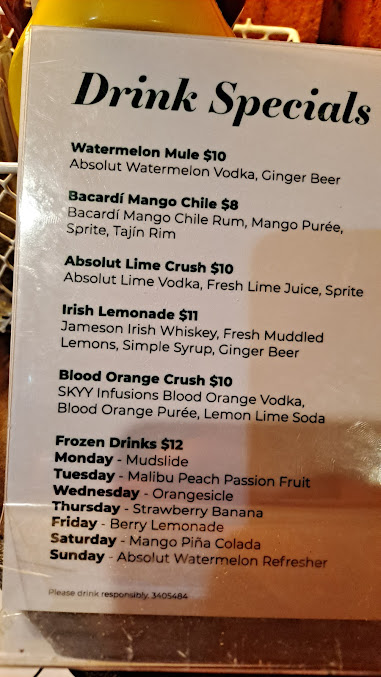Menu Murph's Hideaway - 9