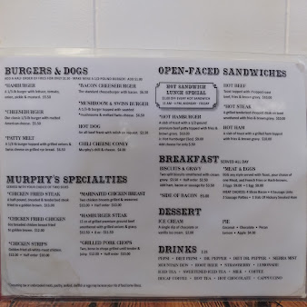 Menu Murphy's Original Steak House - 1