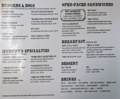Menu Murphy's Original Steak House - 9