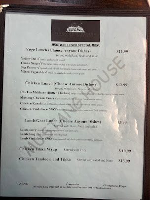 Menu Mustang House - 4