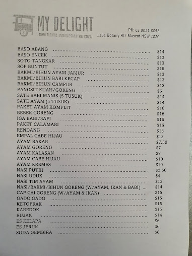Menu My Delight Traditional Indonesian Kitchen - 4