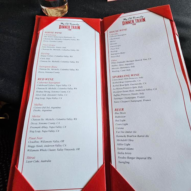 Menu My Old Kentucky Dinner Train - 0