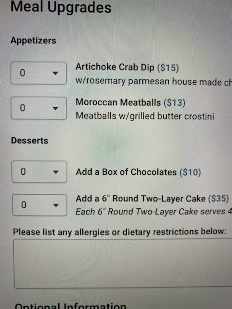 Menu My Old Kentucky Dinner Train - 3