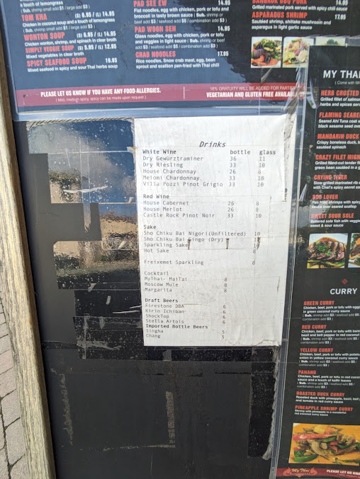 Menu My Thai San Luis Obispo - 1