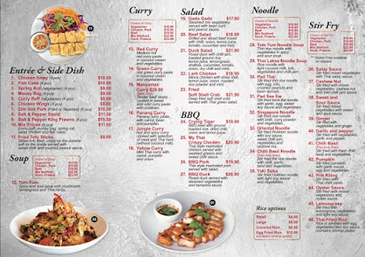 Menu My Thai - 0