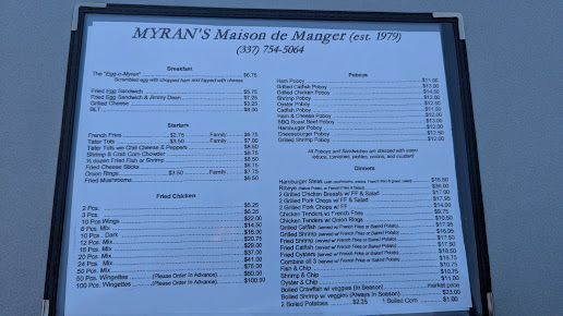 Menu Myrans Maison De Manger - 2