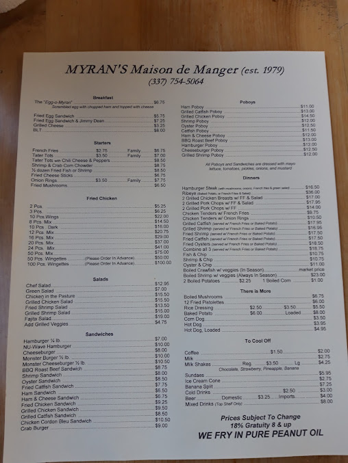 Menu Myrans Maison De Manger - 7