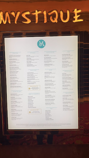 Menu Mystique Asian Restaurant & Lounge - 1