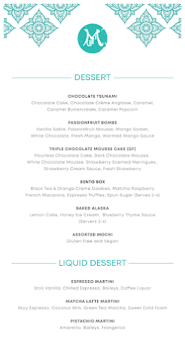 Menu Mystique Asian Restaurant & Lounge - 3
