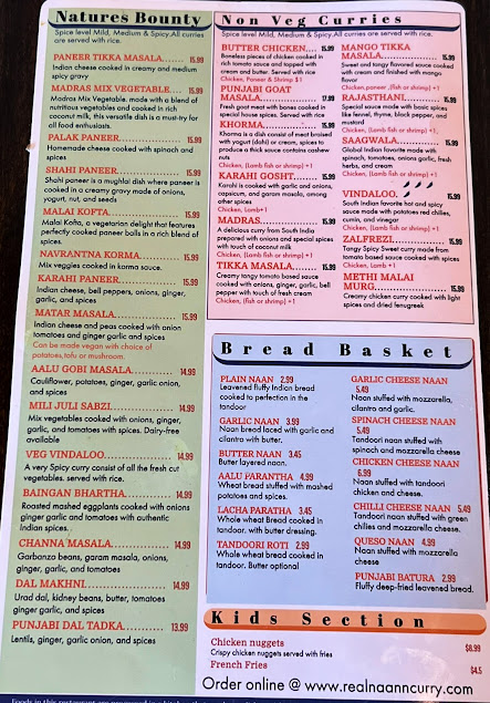Menu Naan N Curry Lloyd Center - 0