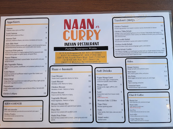 Menu Naan N Curry Lloyd Center - 5