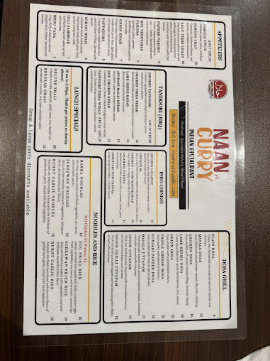 Menu Naan N Curry Lloyd Center - 8