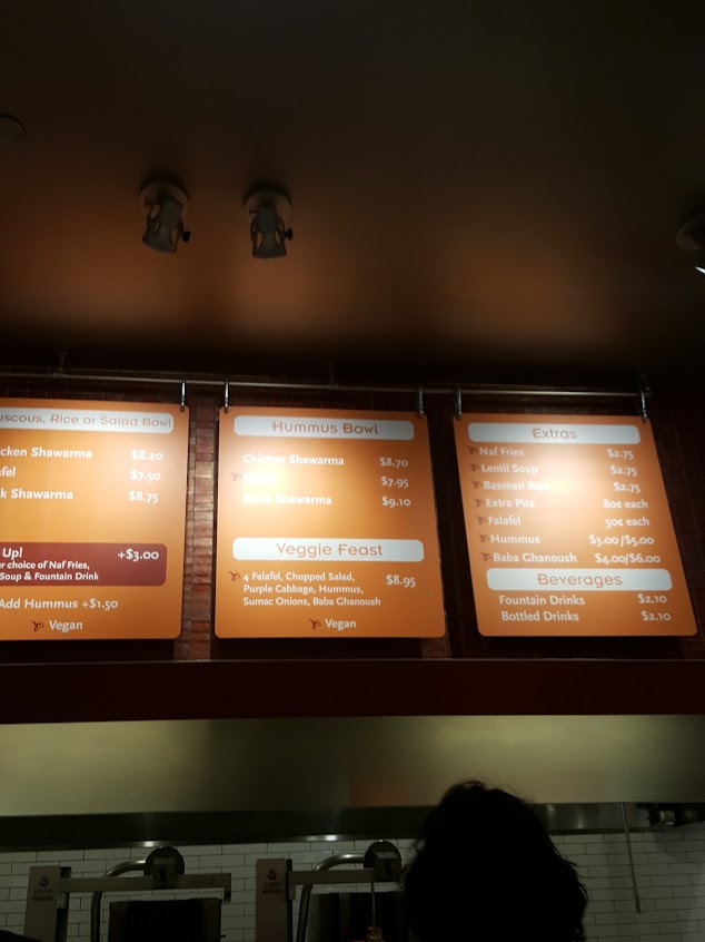 Menu Naf Naf Grill Chicago - 7