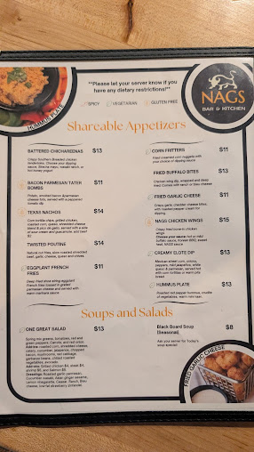 Menu Nags Bar And Kitchen - 0