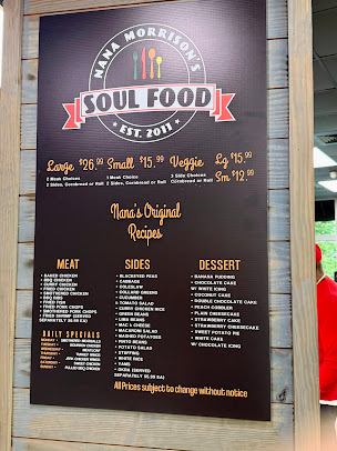 Menu Nana Morrisons Soul Food - 5