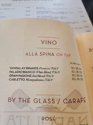 Menu Napolita Pizzeria & Wine Bar - 2
