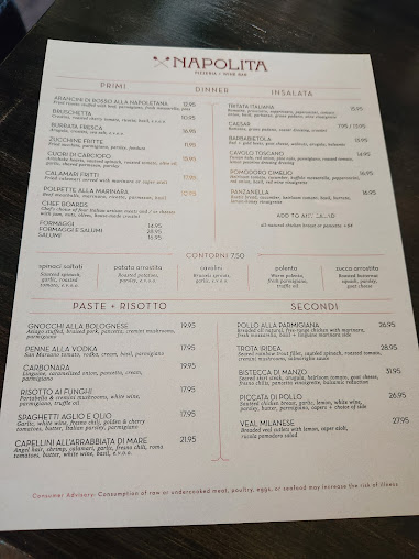 Menu Napolita Pizzeria & Wine Bar - 5