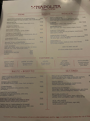 Menu Napolita Pizzeria & Wine Bar - 6