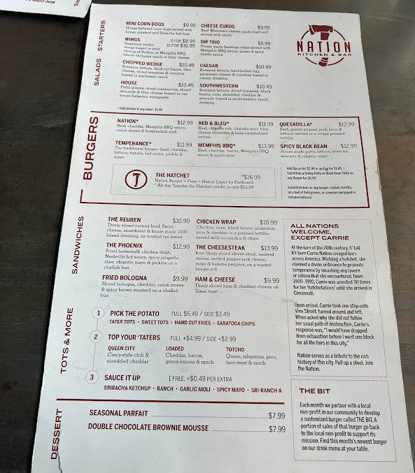 Menu Nation Kitchen Bar Milford - 8