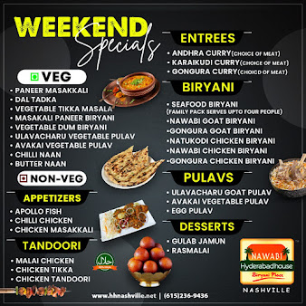 Menu Nawabi Hyderabad House Biryani Place Nashville - 2