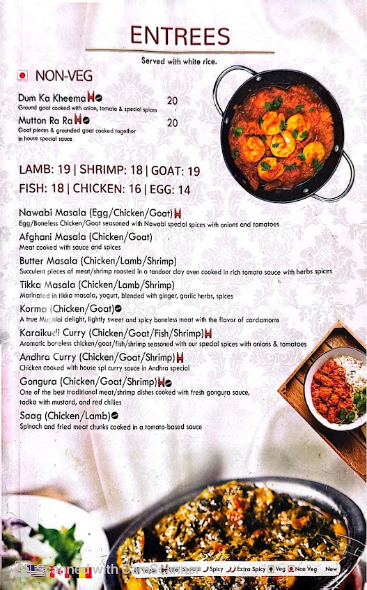 Menu Nawabi Hyderabad House Stlouis - 3