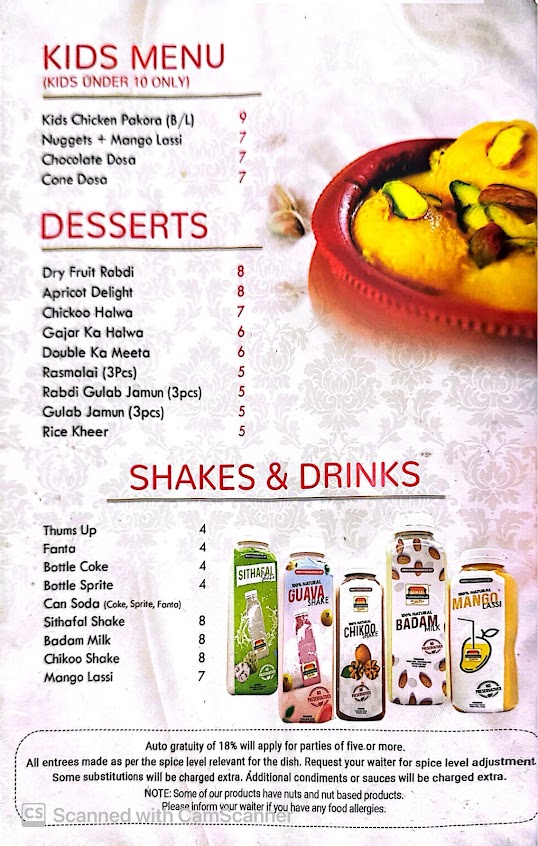 Menu Nawabi Hyderabad House Stlouis - 6